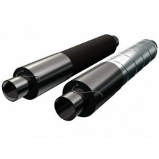 Концевой элемент трубопроводов ППУ ОЦ с закольцовкой проводников тип 2 Ст3сп 26,8х2,8х48,55х2200 мм ГОСТ 3262-75