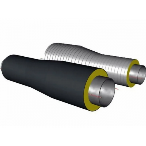 Переход стальной ППУ ОЦ с МЗИ тип 2 09Г2С 76х3,5х57х3,5х1500 мм ГОСТ 10705-80