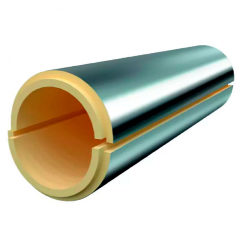 Скорлупа ППУ фольгированная для прямых участков 32х80 мм в Липецке