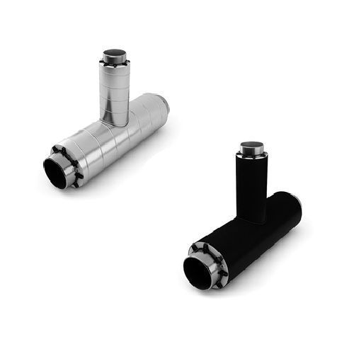 Тройник стальной с шаровым краном воздушника ППУ ОЦ с МЗИ и КВ тип 2 Ст20 38х4х25х25х541х1160 мм ГОСТ 8732-78